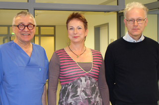 Gemeinsam bieten (von links) Prof. Dr. Christian Wende, Dr. Franziska Schmidt und Dr. Andreas Wilke eine ambulante spezialfachärztliche Versorgung (ASV) für Patienten mit pulmonal arterieller Hypertonie an.